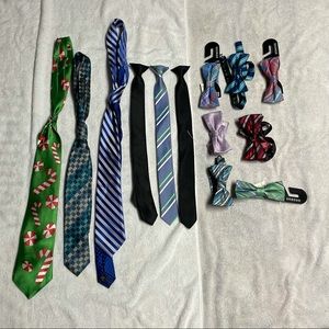 Bundle of assorted ties and bowties